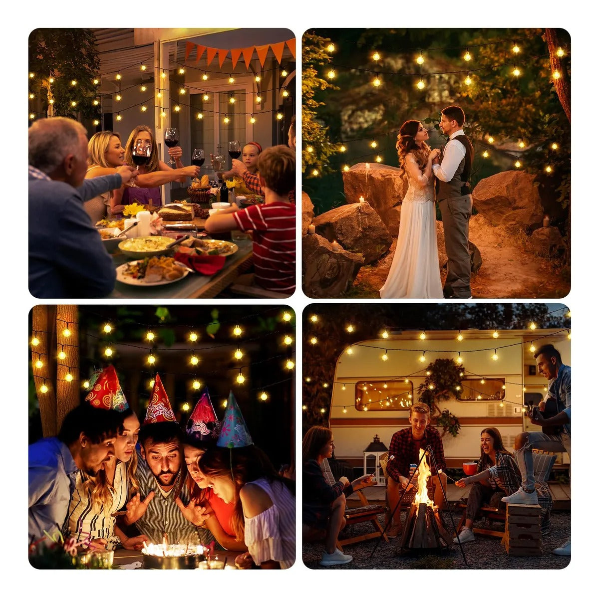 Luces gotas de agua solar 5m 20led(8457)